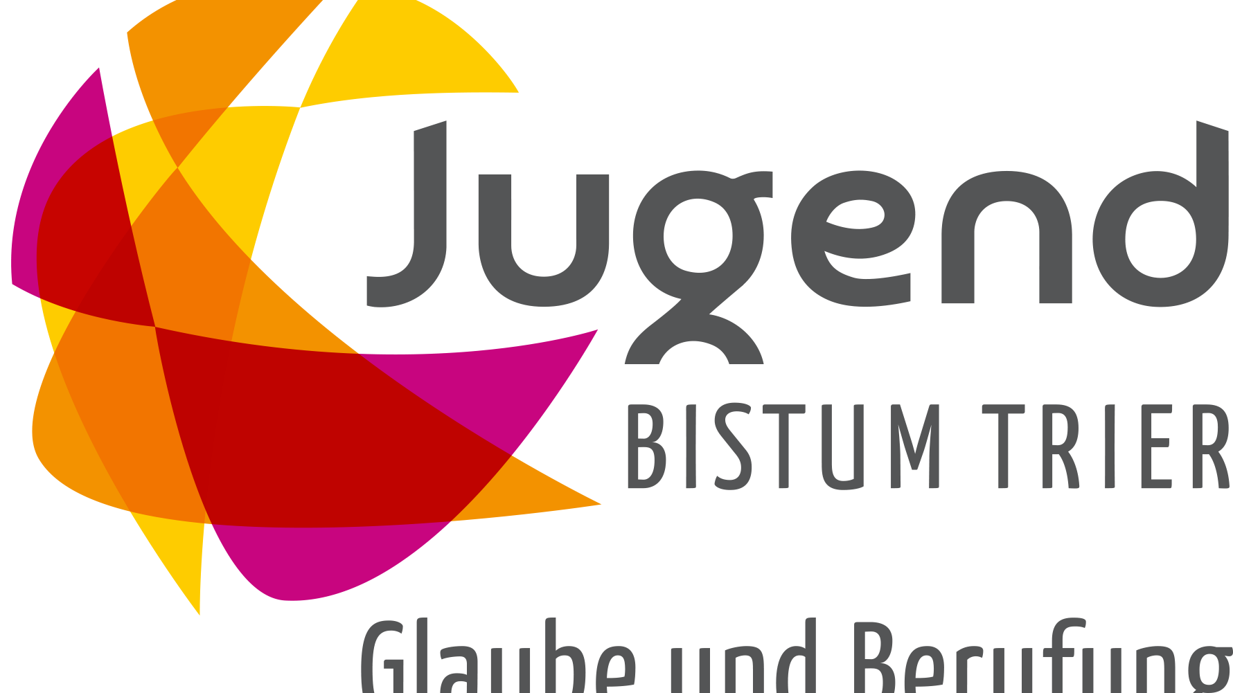 Das Logo der Jugend im Bistum Trier - ergänzt um den Text Glaube und Berufung